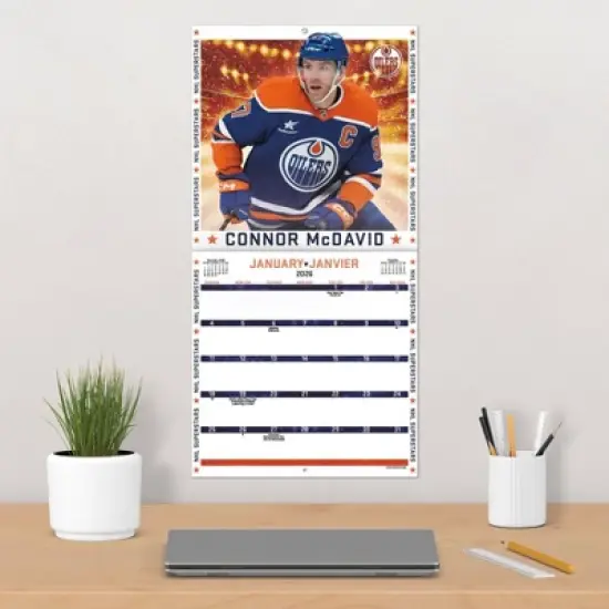 NHL 2026 NHL Superstars Bilingual French12"x12" Wall Calendar image {4}