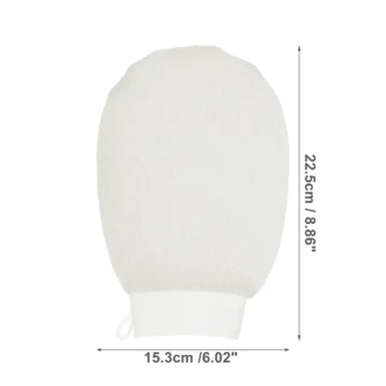 Unique Bargains Bathroom Rayon Shower Gloves 8.86"x6.02" 1 Pc image {3}