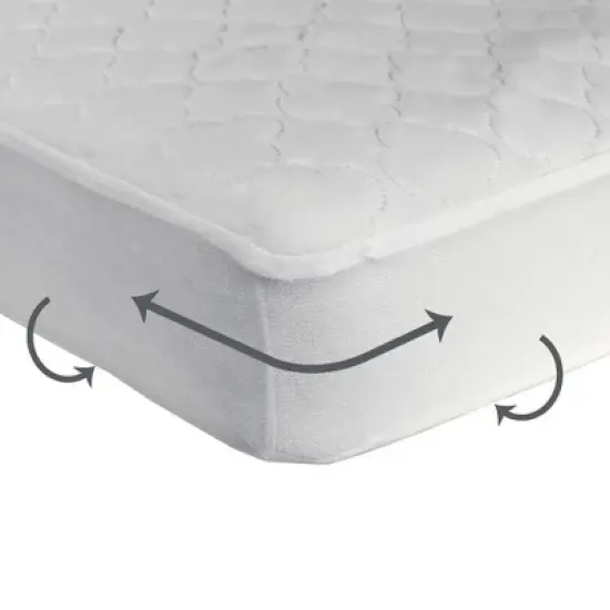 Sealy Cozy Dreams Waterproof Quilted Fitted Crib & Toddler Mattress Pad image {2}