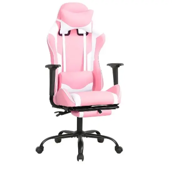 BestMassage Gaming Chair Computer Gamer Chair with Lumbar Support and Footrest Rolling Swivel Design Office Chair for Home Office and Gaming image {11}