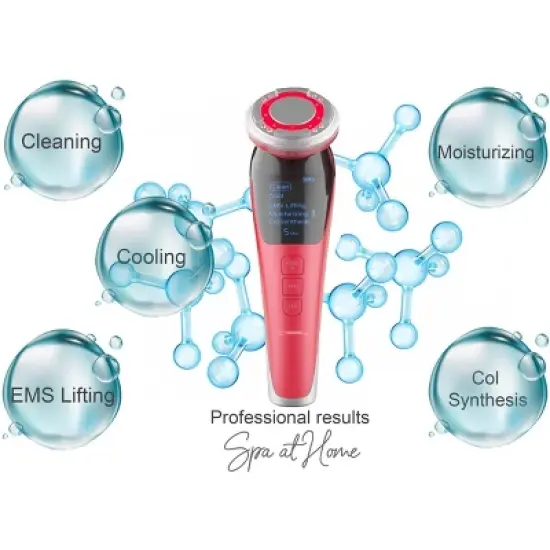 LINSAY Rejuvenation - Lifting Facial Device EMS Technology Anti-aging Warm/Cool LED Massager image {2}