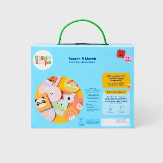 Search & Match Game - Gigglescape&trade;: Kids Classic Card Game, Problem Solving, Ages 3+, 1+ Players image {3}