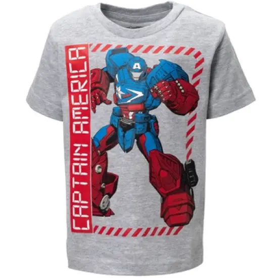 Marvel Avengers Mech Strike Spider-Man Hulk 4 Pack Graphic T-Shirts Toddler image {1}