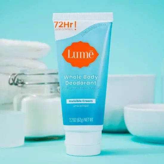 Lume Whole Body Invisible Cream Tube Deodorant - Unscented - 2.2oz image {1}