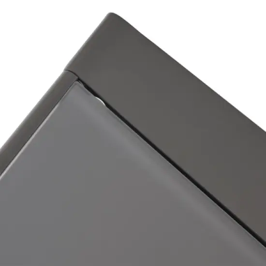 GDFStudio Crested Bay Outdoor Aluminum and Tempered Glass Side Table image {7}