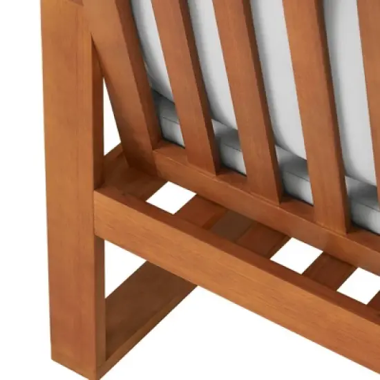 Grafton 4pc Eucalyptus Wood Set with Benches & Tables - Alaterre Furniture image {8}