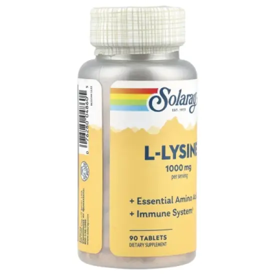 Solaray L-Lysine, 90 Tablets image {3}
