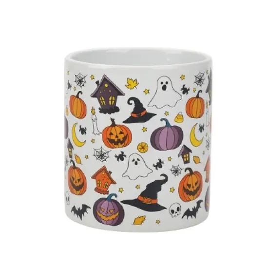 Halloween Ghosts & Scary Icons 2-Pack 16 Oz Ceramic Mugs image {1}