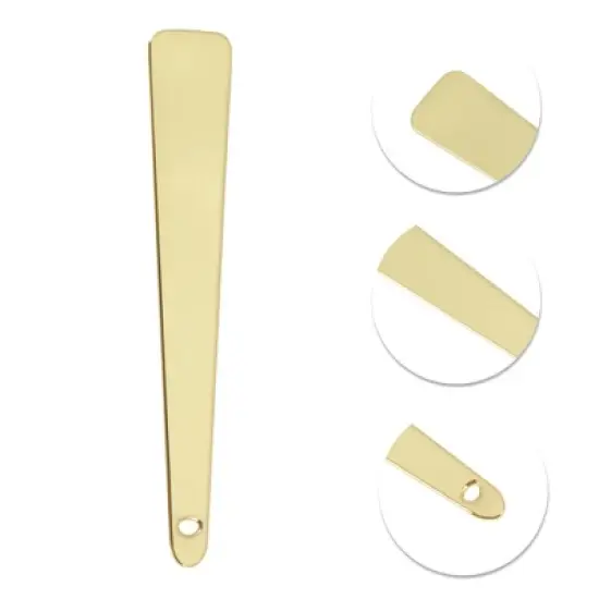 Unique Bargains Hangable Flat Shape Mini Makeup Cosmetic Spoon 2 Pcs image {2}