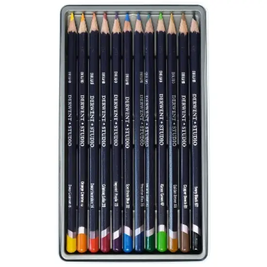 Studio Colored Pencils Multicolor - Derwent 12ct image {3}