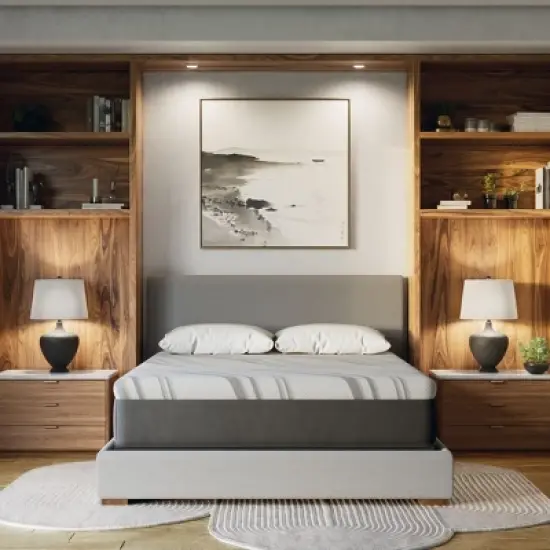 NicBex 12 Inch Hybrid Gel Memory Foam Mattress for a Cool Sleep,Fiberglass Free,Medium Feel Mattresses,Gray image {4}