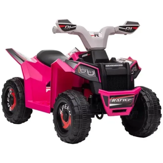 Aosom Kids ATV Quad Car, 6V Four-Wheeler for Kids with Forward Backward Function, Wear-Resistant Wheels for Toddlers Ages 18-36 Months image {8}