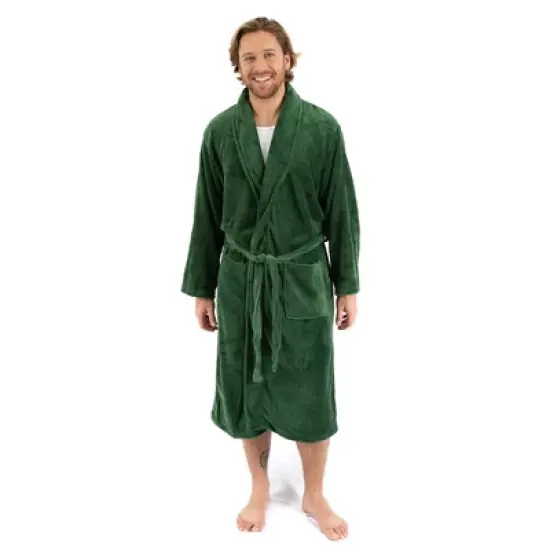 Leveret Mens Fleece Robe image {7}