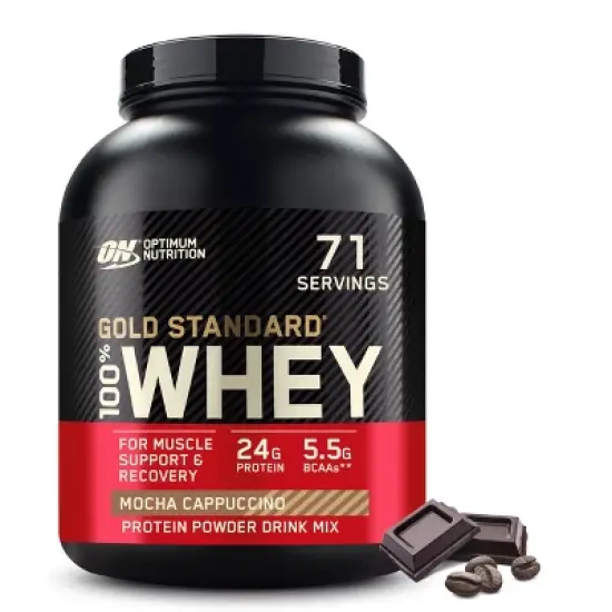 Optimum Nutrition, Gold Standard 100% Whey Protein Powder, Mocha Cappuccino, 5lb image {10}