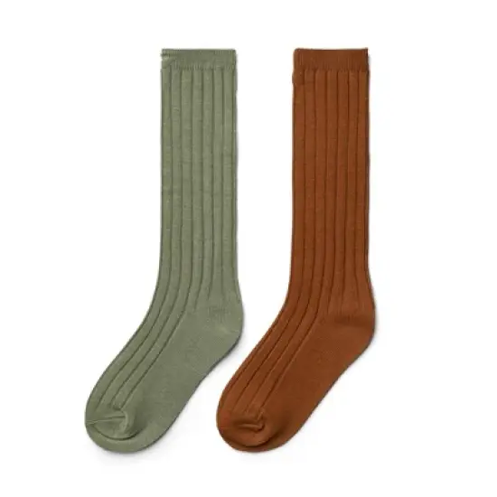 Goumikids 2pk organic cotton kids knee-high socks image {7}