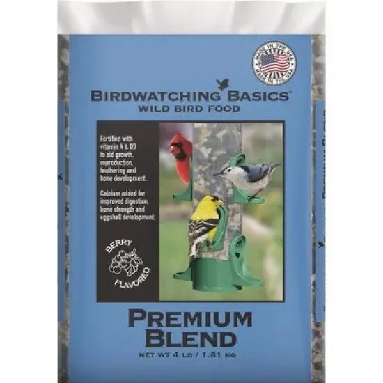 Birdwatching Basics 4 Lb. Premium Blend Wild Bird Food image {1}