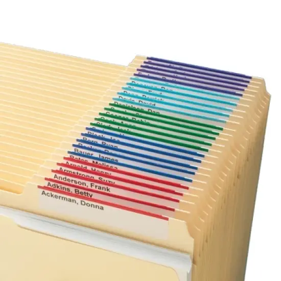 Smead Viewable Labeling System, Label Refill Pack, Hanging Folder Labels, Ink-Jet and Laser Printers (64915) image {8}