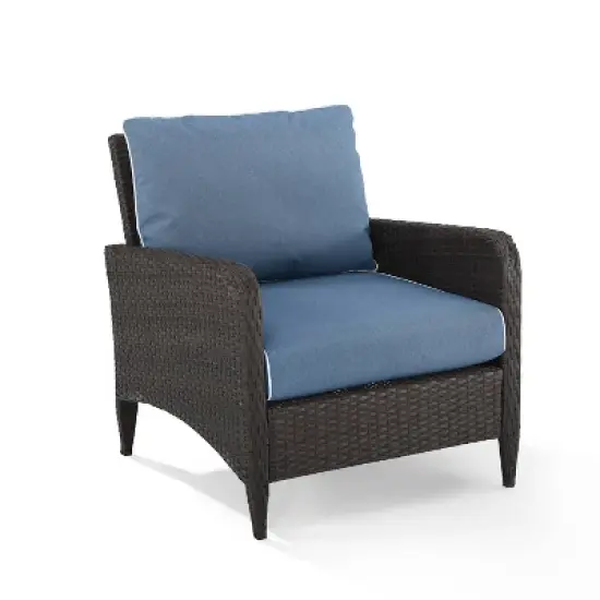 Kiawah Outdoor Wicker Arm Chair - Crosley image {9}