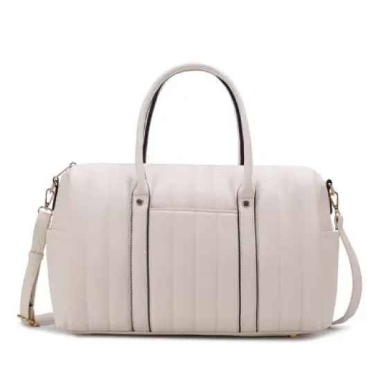 MKF Collection Luana Quilted Vegan Leather Women&rsquo;s Duffle Bag by Mia K image {1}