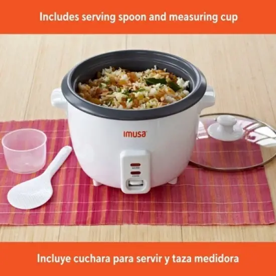 IMUSA 5 Cup Rice Cooker White image {4}