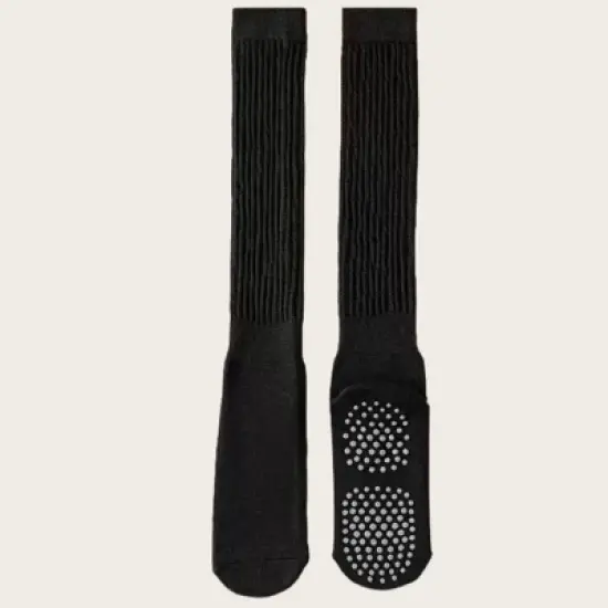 Anna-Kaci Women's 3-Pack Scrunch Grip Socks with Non-Slip Sole Soft Stretch Knit Fabric and Ribbed Ankle Design image {3}