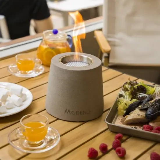 Entta Tabletop Fire Pit Portable Ethanol Fireplace for Indoor Outdoor Mini Fire Bowl for Patio image {6}