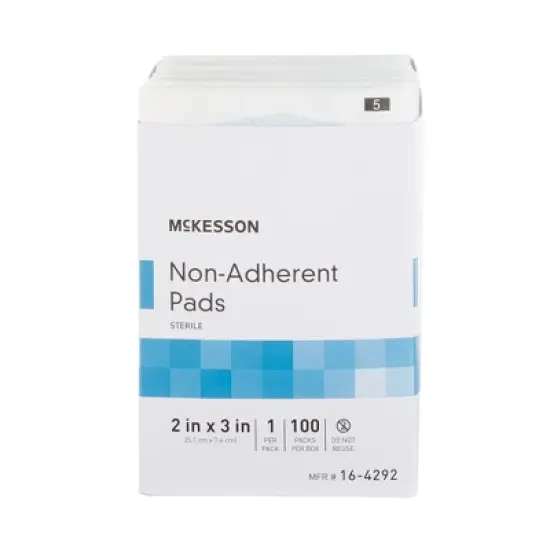 McKesson Sterile Non-Adherent Dressing Rectangle 2 x 3" image {3}