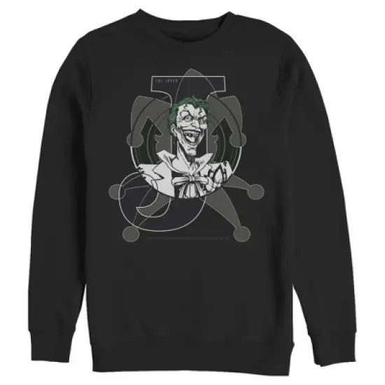 Men's Batman Joker Symbol Sweatshirt image {3}