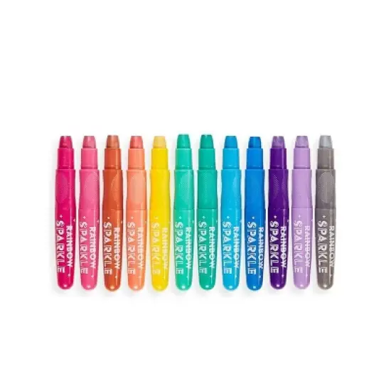 Rainbow Sparkle Metallic Watercolor Gel Crayons - Set of 12 image {2}