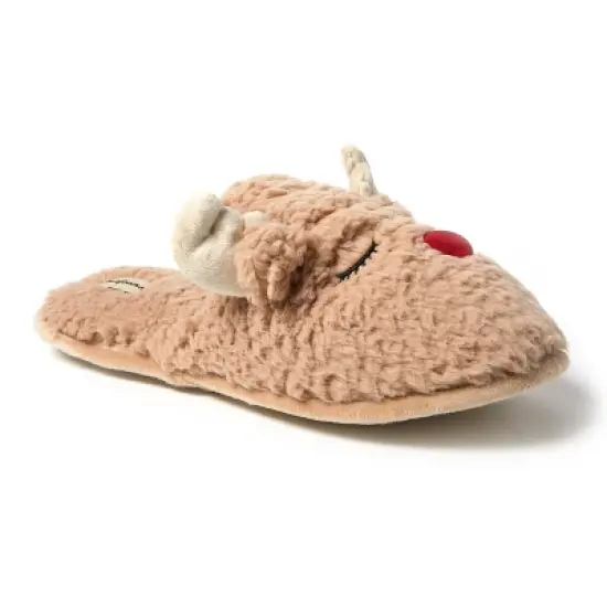 Dearfoams Men's Reindeer Novelty Holiday Scuff Slipper image {2}