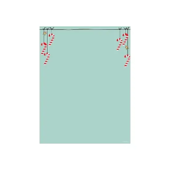 Great Papers! Minty Candy Cane Holiday Letterhead Mint 80/Pack (2019107) image {2}