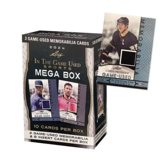 2024 Leaf In The Game Used Sports Trading Card Mega Box image {1}