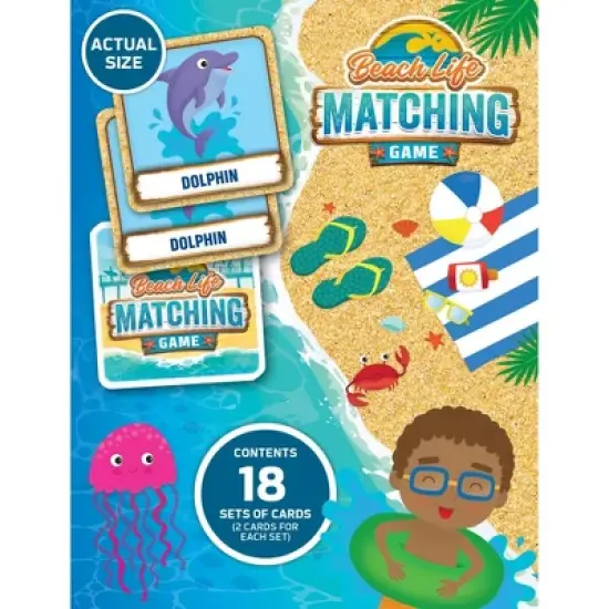 MasterPieces Officially Licensed Beach Life Matching Game for Kids and Families image {3}