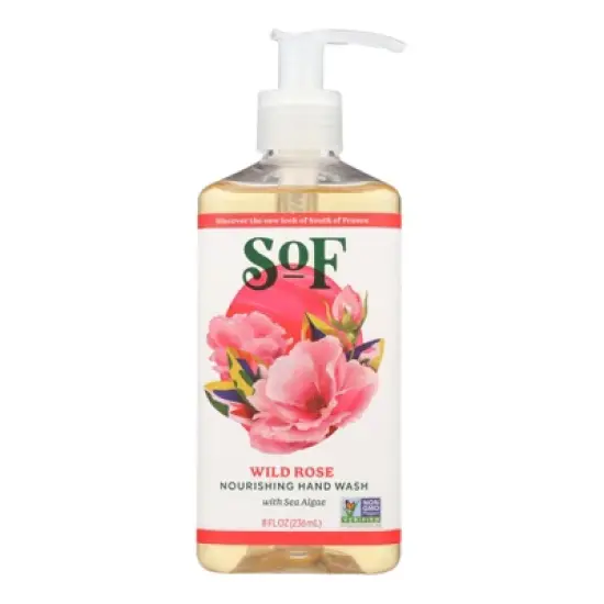 South of France Wild Rose Nourishing Hand Wash - 8 fz image {5}