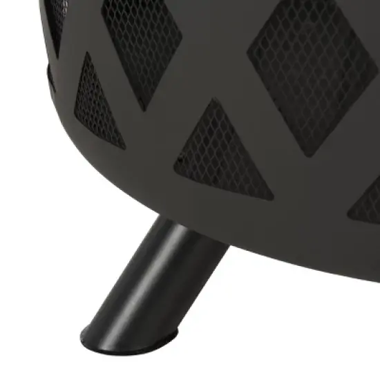 Bryce Round Outdoor Fire Pit - PIT2003 - Copper/Black - Safavieh image {4}