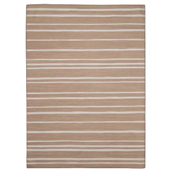 Nimbus Washable Outdoor Rug Tan/Ivory - Linon image {10}