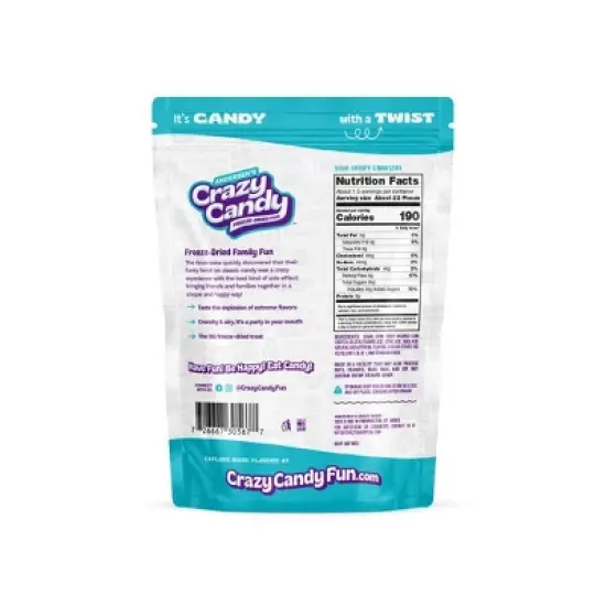 Crazy Candy Freeze Dried Candy - Sour Crispy Crawlers - 1.5oz image {3}