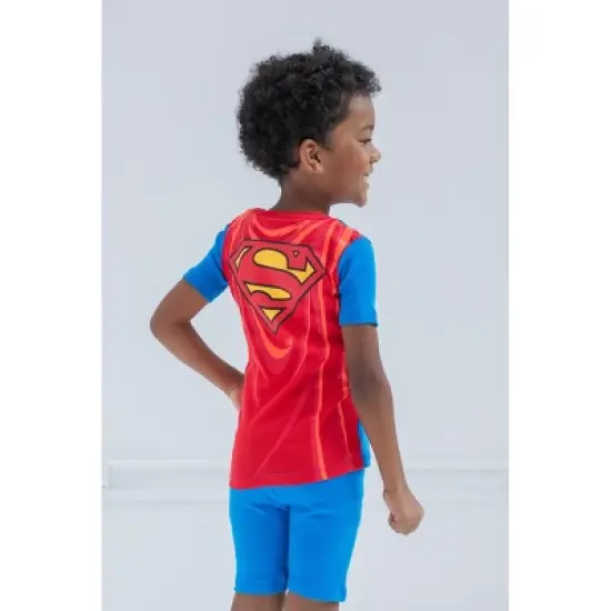 DC Comics Justice League The Flash Superman Batman Pajama Shirts and Shorts Little Kid to Big Kid image {3}