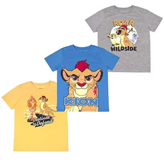 Disney Boy's 3-Pack Graphic Tee Variety |Cars, Incredibles, Simba, Kion, Maui, Mickey Mouse, Muppets, Toy Story, Puppy Dog Pals for Toddler image {6}
