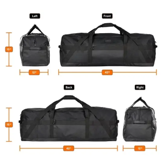 Heavy Duty Extra Large Duffle with Upgrade Zipper, Durable & Water Resistant. image {5}