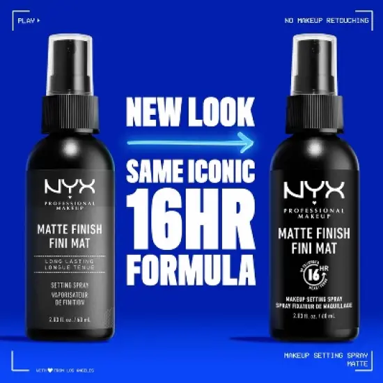 NYX Professional Makeup Long Lasting Makeup Setting Spray - Matte Finish - 2.03 fl oz image {6}
