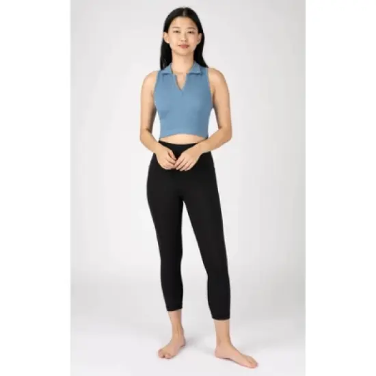 90 Degree By Reflex Womens 2 Pack Baseline Seamless Polo Cropped Tank image {1}