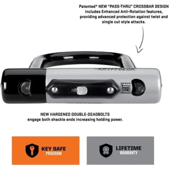 Kryptonite KryptoLok U-Lock 5 x 9" Black image {1}