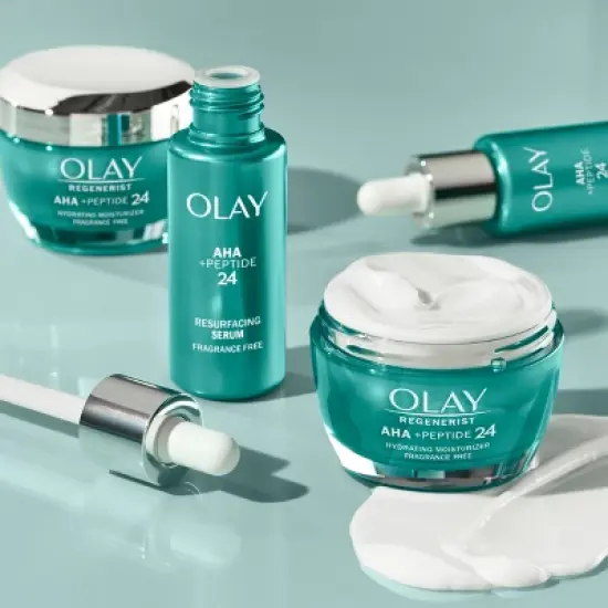 Olay Regenerist AHA + Peptide 24 Face Moisturizer - 1.7 oz image {6}