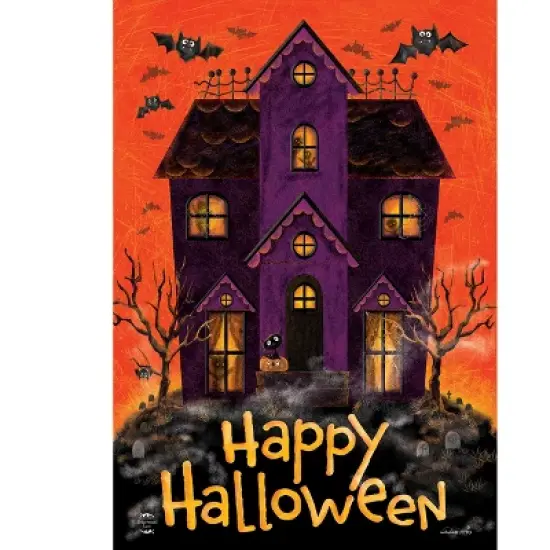Briarwood Lane Halloween Garden Flag 18x12.5 For Outdoor Spooky House Garden Flag Flag For Halloween Garden Flag Flags For Outside image {4}