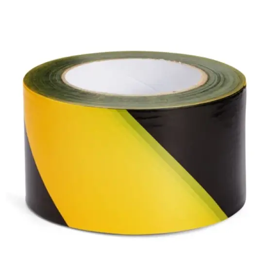 Stockroom Plus 2 Pack Caution Tape Roll, Black and Yellow Stripes, High Visibility Barricade Tape, 2.8 In Wide, 660 Ft Rolls image {4}