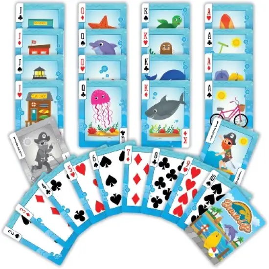MasterPieces Beach Life Playing Cards - 54 Card Deck for Adults image {2}