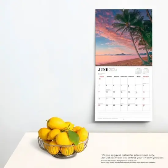 Browntrout 2024 Wall Calendar 12"x12" Australian Beaches image {3}
