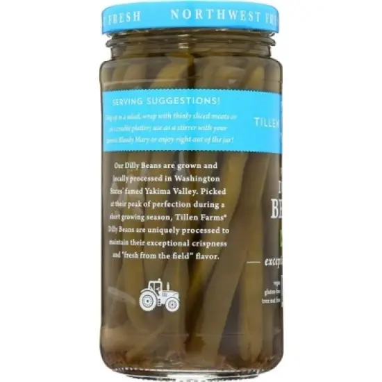 Tillen Farms Pickled Dilly Beans - Case of 6/12 oz image {4}