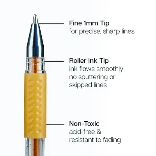 KINGART Gel Pens 24 Earth Tone Colors image {1}